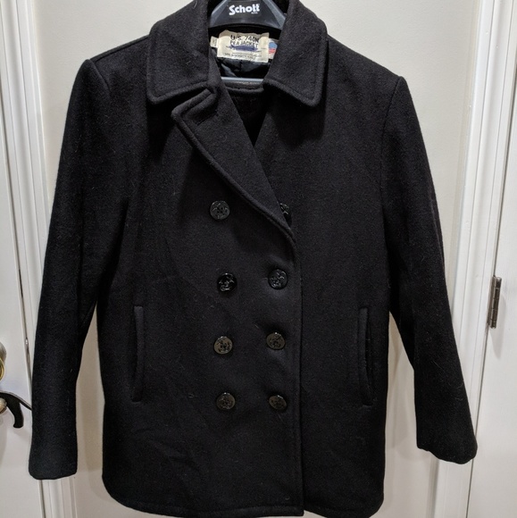 Schott NYC Jackets & Blazers - Women's authentic US Navy Pea Coat